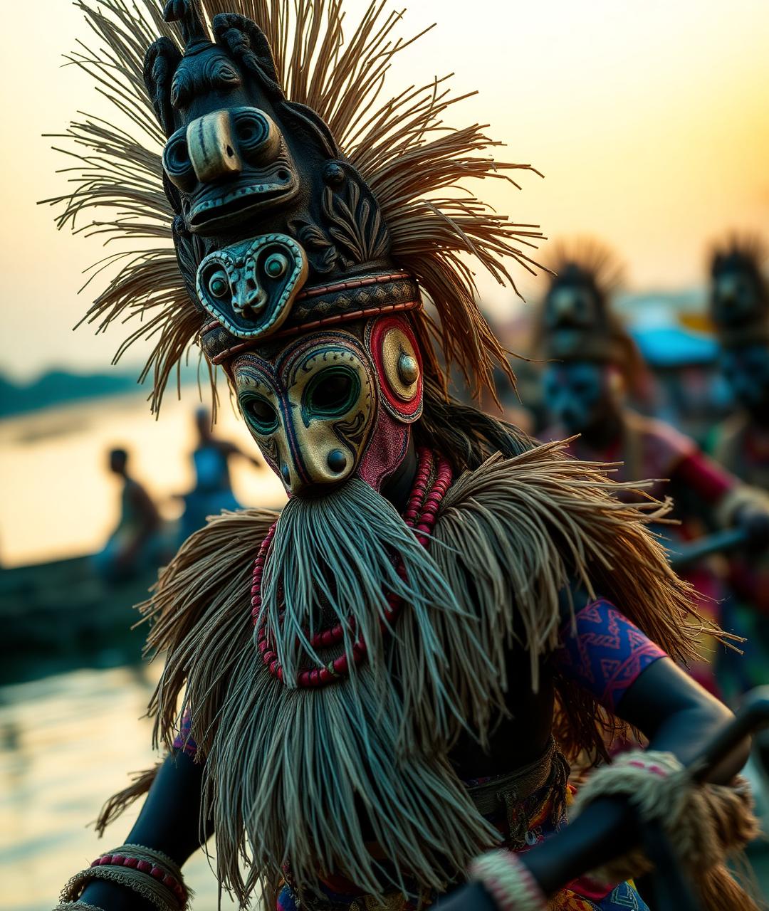 Ijaw Ekine masquerade dancer